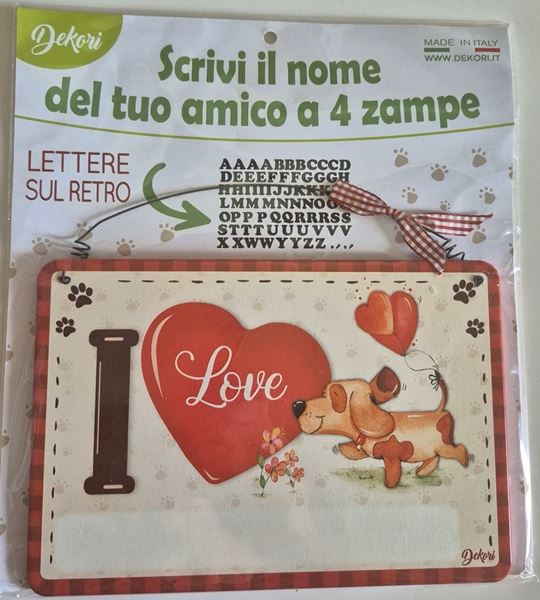 Picture of DOG NAME PLATE